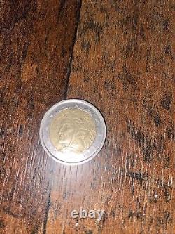 Very rare 2 euro coin DANTE ALIGHIERI R Year 2002