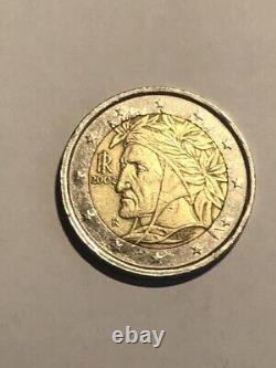 Very rare 2 euro coin ITALY 2002 Dante Alighieri R Coins