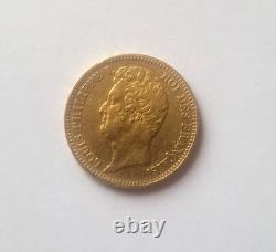 Very rare 20 franc gold coin 1830 A Louis Philippe, raised-edge quality