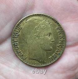 Very rare 20 francs Turin 1929 ESSAI coin in Cupro-Aluminium