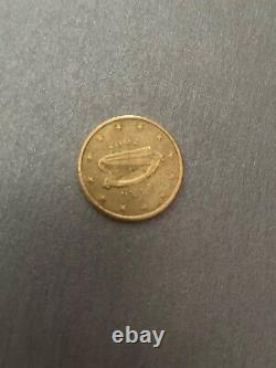 Very rare 50 cent coin, Ireland, year 2002.