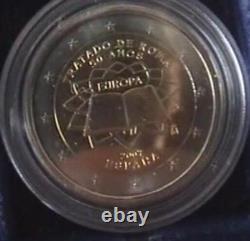Very rare! Complete set of 17 x 2-euro coins from 2007 Rome Treaty – and 5 DE mint marks