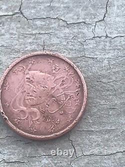 Very rare France error coin 1 centime year 2014 extremely rare France