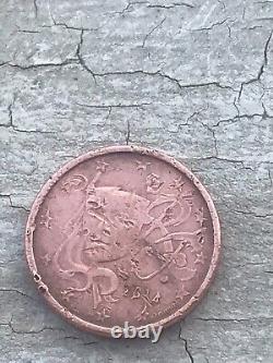 Very rare France error coin 1 centime year 2014 extremely rare France