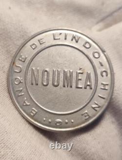 Very rare New Caledonia 25 Centimes currency stamp 1922