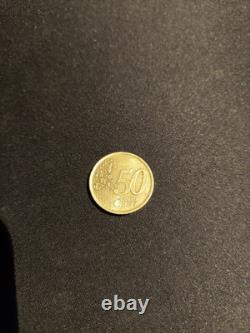 Very rare Spanish 50 cent coin 1999