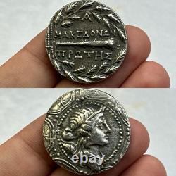 Very rare ancient Greek coin rare image queen silver coated