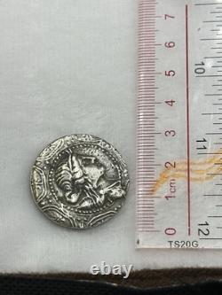Very rare ancient Greek coin rare image queen silver coated