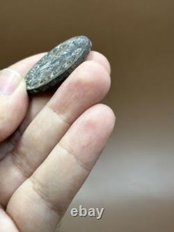 Very rare ancient Greek coin unique image of a king in bronze