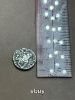 Very rare ancient silver coin of King Huvishka of the empire