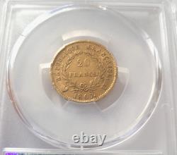 Very rare and superb piece of 20 francs gold 1807 U Turin Napoleon I PCGS AU53 Top