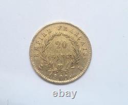 Very rare and very beautiful 20 franc gold coin 1809 L Napoleon I, quality