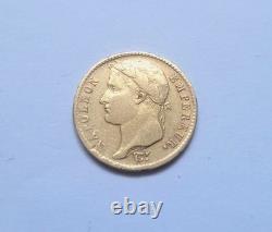 Very rare and very beautiful 20-franc gold coin, 1811 Turin Napoleon I