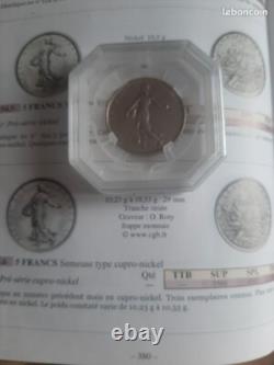Very rare coin piece 5 francs sower PRÉ-SERIES 1967 in cupro-nickel
