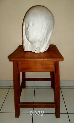 Very rare plaster cast “Head of the Virgin” Louvre Museum (sealed with lead seal)