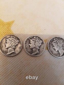 Very rare silver pieces 1943 1944 1945