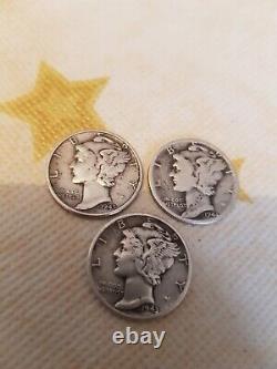Very rare silver pieces 1943 1944 1945