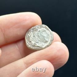 Very rare unique piece of ancient Greek coin with Alexander's face coin