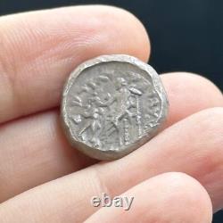 Very rare unique piece of ancient Greek coin with Alexander's face coin
