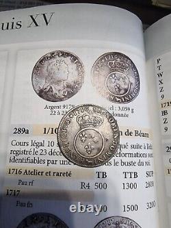 1/10 D'écu Vertugadin Du Béarn 1716 Pau Louis XV tres Rare Et Pédigrée