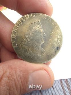 1/2 Écu De Flandre Aux Palmes 1697 Lille Louis XIV Très Rare