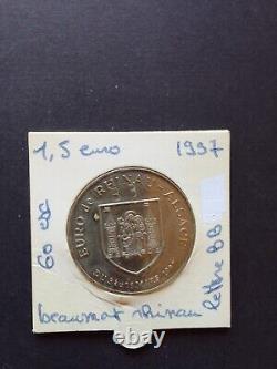 1,5 Euro Temporaire Beaumont Rhinau Lettre Bb 1997 Tres Rare