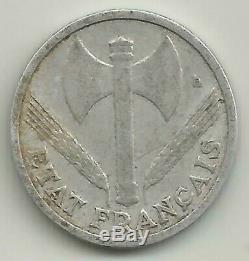 1 Franc Bazor 1943 Lourde Tres Rare Col/dim