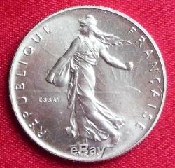 1 Franc Semeuse 1959 Essai Nickel Tres Rare