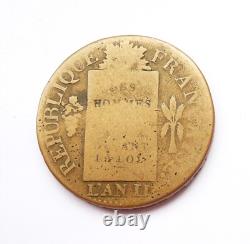 1 SOL AUX BALANCES 1793 BB type FRANCAISE trés rare