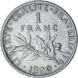 #1046700 Monnaie, France, Semeuse, Franc, 1900, Paris, Très rare, TTB+, Argent