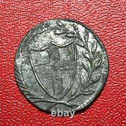 #1069 TRES RARE Royaume Uni Penny Commonwealth 1649-1660 QUALITE FACTURE