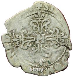 #12858 Henri III 1/4 franc 1584 F Angers R5 Très rare