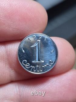 #159-133 1 Centime Épi Frappe Monnaie Très Rare 1991