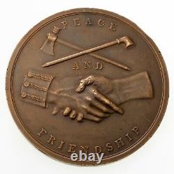 1845 James K. Polk Paix Médaille, Très Rare