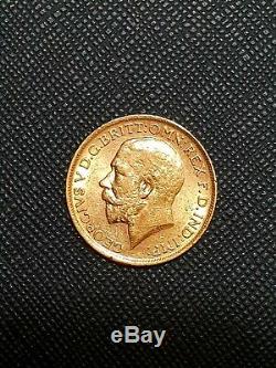 1913 King George V gold sovereign- très rare