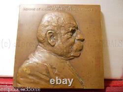 1931 TRES RARE PLAQUE BRONZE par LANDOWSKI SCIENCES MORALES INSTRUCTION