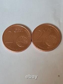 2 Centimes Allemagne 2002 J les 2 Variantes Très Très Rare A Avoir