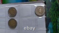 2 euros lots de pièces de 88 pièces rares et très rare