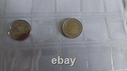 2 euros lots de pièces de 88 pièces rares et très rare