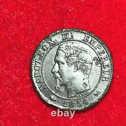 #2147 RARE 1 centime 1854 B Rouen Napoléon III Très RARE FACTURE