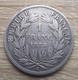 225 Pièce 1 Franc (argent) Napoleon Iii Tête Nue 1854 A Tres Rare