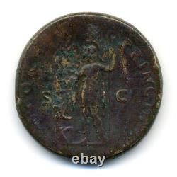 (2298) Très rare (INEDIT selon CGB) SESTERCE de TRAJAN (Poids 26,97 gr)