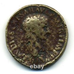 (3556) TRES TRES RARE (R3) SESTERCE de CLAUDE et NÉRON DRUSUS