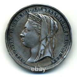(3872) Très RARE Médaille Argent Melbourne International Exhibition 1880