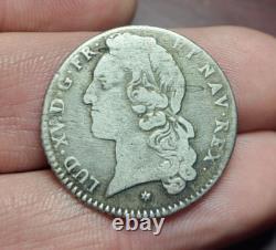 #39-40 Louis XV 1/5 Cinquième d'Ecu 1741 C Caen TRES RARE