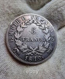 5 Francs Napoléon 1812 Rome Tres Rare Et Bien Jolie