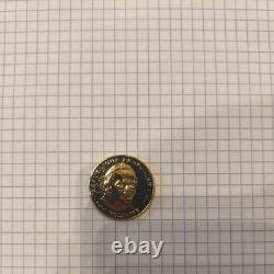 5 Francs Voltaire 1994 Ruthénium Et Or très rare 200 exemplaires