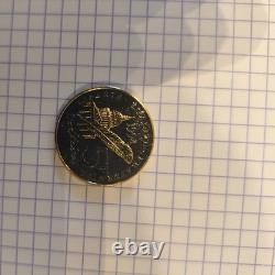 5 Francs Voltaire 1994 Ruthénium Et Or très rare 200 exemplaires