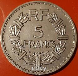 /// 5 francs LAVRILLIER 1935 /// SPL / FDC très rare dans l'état
