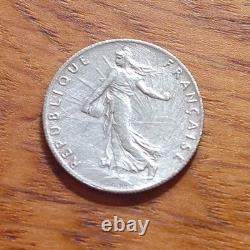 50 centimes de Franc Très RARE Argent Semeuse Année 1897 TTB En Casi SUP